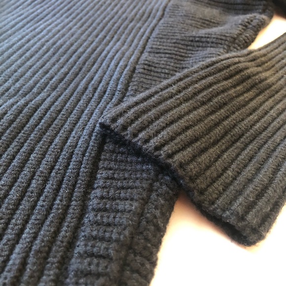 Nomia NYC Ribbed Asymmetrical Mock Turtleneck - Picture 7 of 8